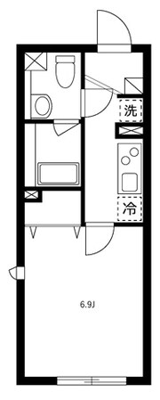 中目黒駅 徒歩7分 2階の物件間取画像